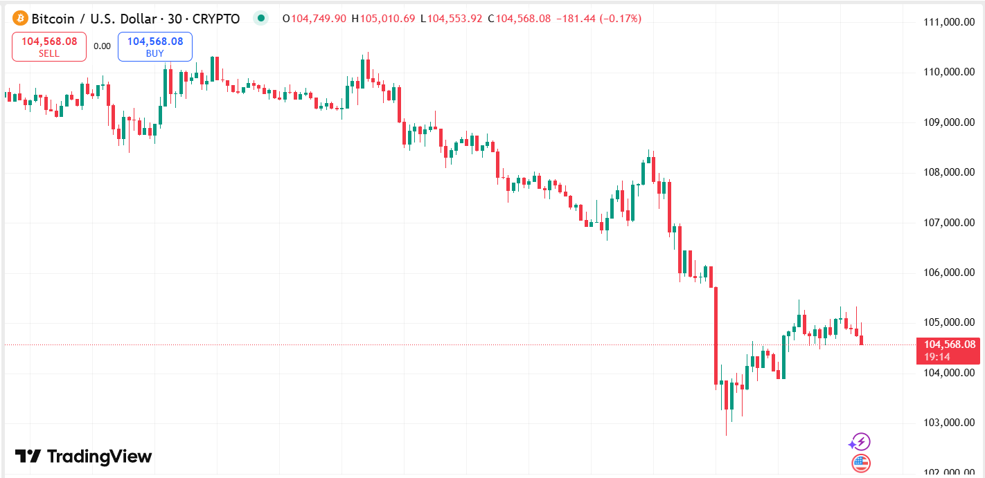 Bitcoin and Altcoin Price Chart