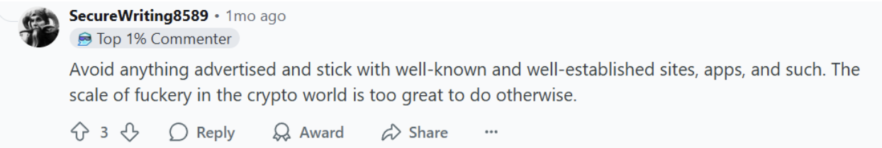 Additional Reddit User Comment on Ruvi AI